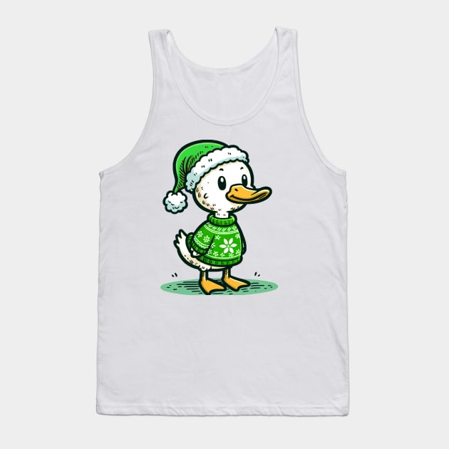 Ducky Christmas Tank Top by tysonstreet